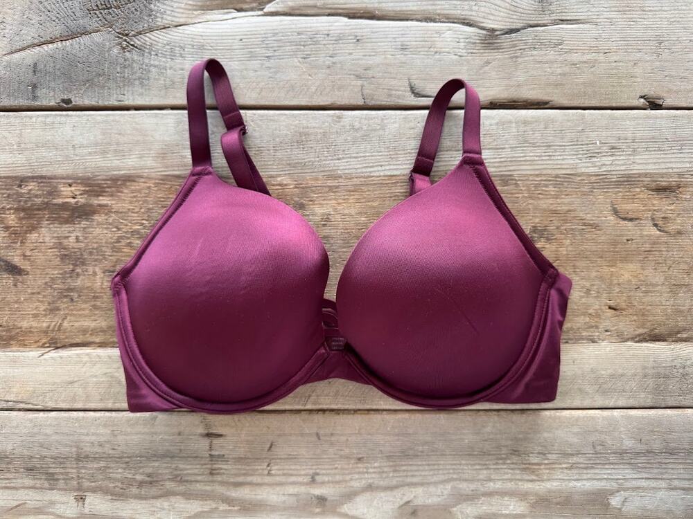 SOMA Big Cab Burgundy 38DD Stunning Push Up Plunge Bra